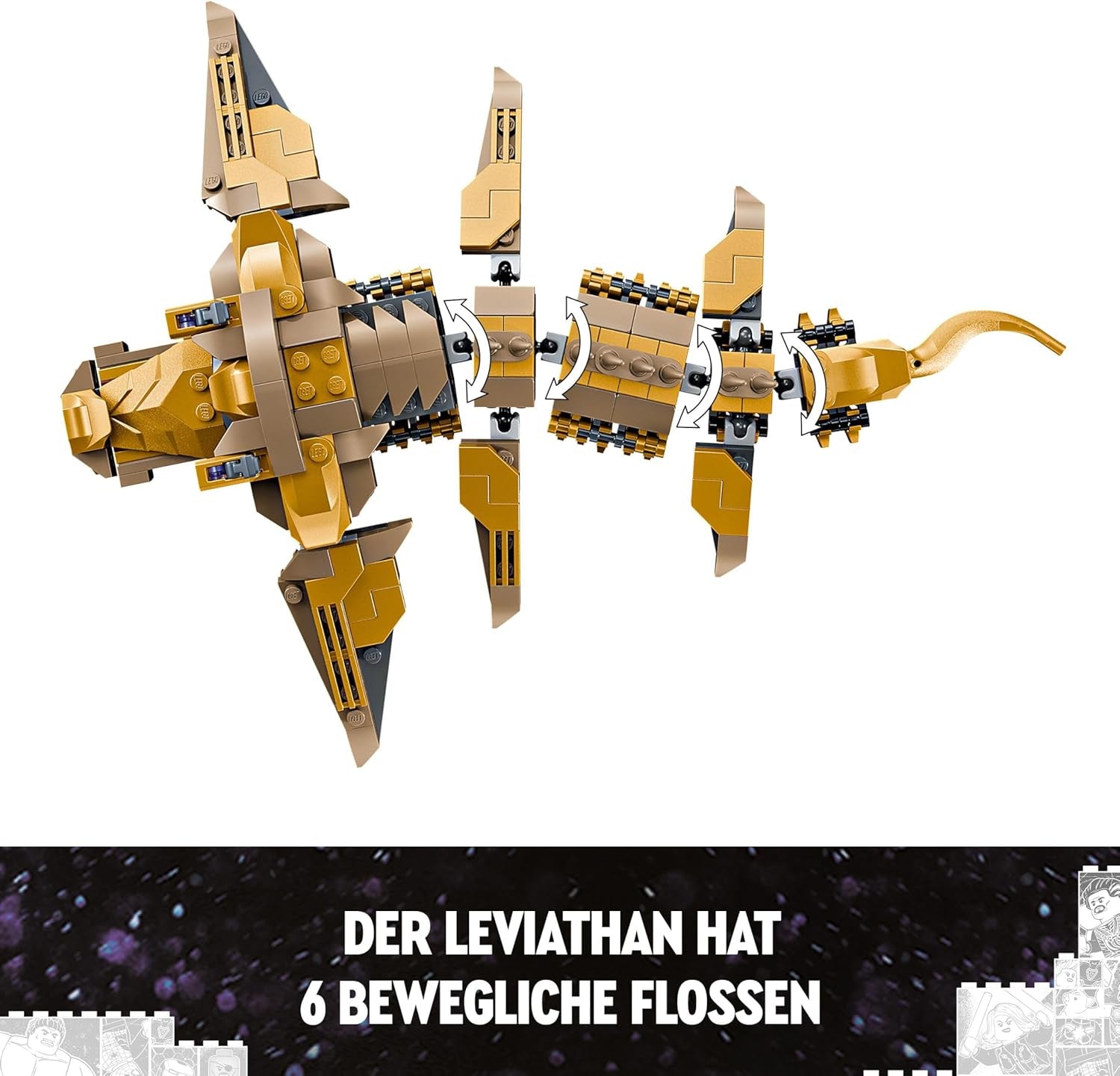 LEGO Marvel Avengers Vs. Leviathan-Bauspielzeugset mit Hulk und Captain America, Loki, Black Widow und Chitauri als Minifiguren. Avengers-Spielset für Jungen und Mädchen ab 7 Jahren. 76290 Bausets. Besuchen Sie den LEGO-Store
