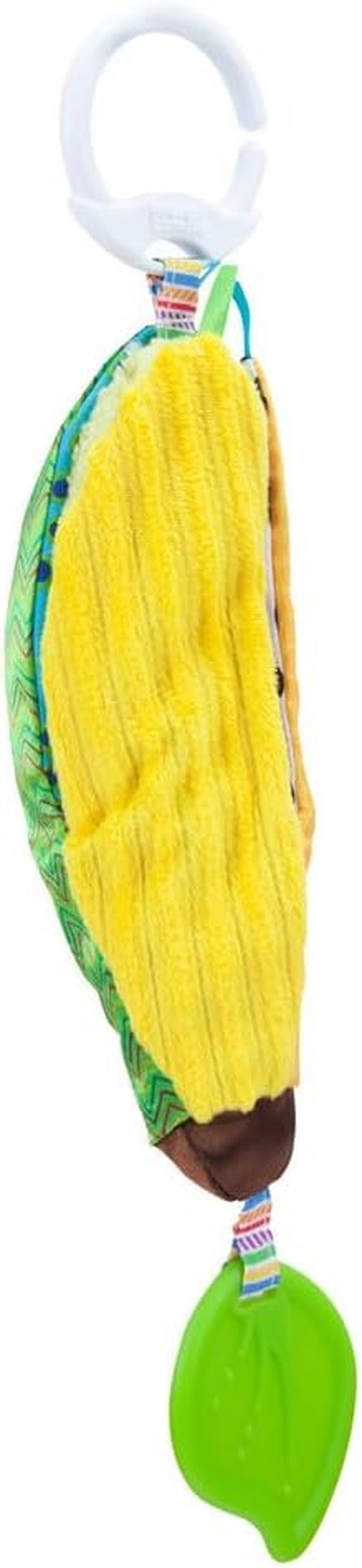 LAMAZE Bea die Banane, Clip-on-Kinderwagen und Kinderwagen-Neugeborenenspielzeug, Baby-Sensorspielzeug mit Farben und Geräuschen, Entwicklungsspielzeug für Jungen und Mädchen von 0–24 Monaten, Gelb Babyspielzeug Naty Shop Bea die Banane