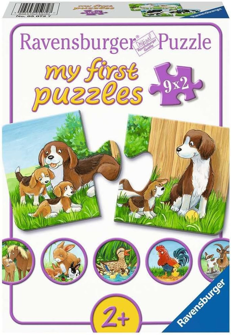 Ravensburger Puzzle für Kinder – 05072 Farm Animal Families – My First 9X2 Puzzle – Puzzle für 2-Jährige Puzzle Naty Shop Standardtitel