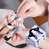 100 Stück Gel-Nagelschablonen, Zubehör für künstliche Nägel, selbstklebende Nagelschablonen für Nagelkunst, Gelnägel, künstliche Nagelverlängerungen