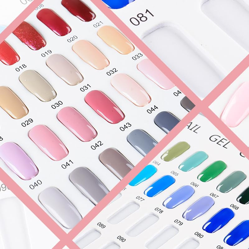 Nagellack-Palette mit 216 Farben, Nagelständer, Nagellack-Farbkartenteller, Nagelfarbkarte, Nagellack-Zubehör