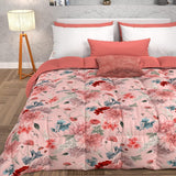 PETTI Artigiani Italiani - Winterdecke, Winterdecke, einfache Steppdecke, doppelseitig, einfarbig und Digitaldruck, 100 % antiallergische Mikrofaser, hergestellt in Italien. Steppdecken und Steppdecken Naty Shop Floral 19 Powder 160 x 190 cm