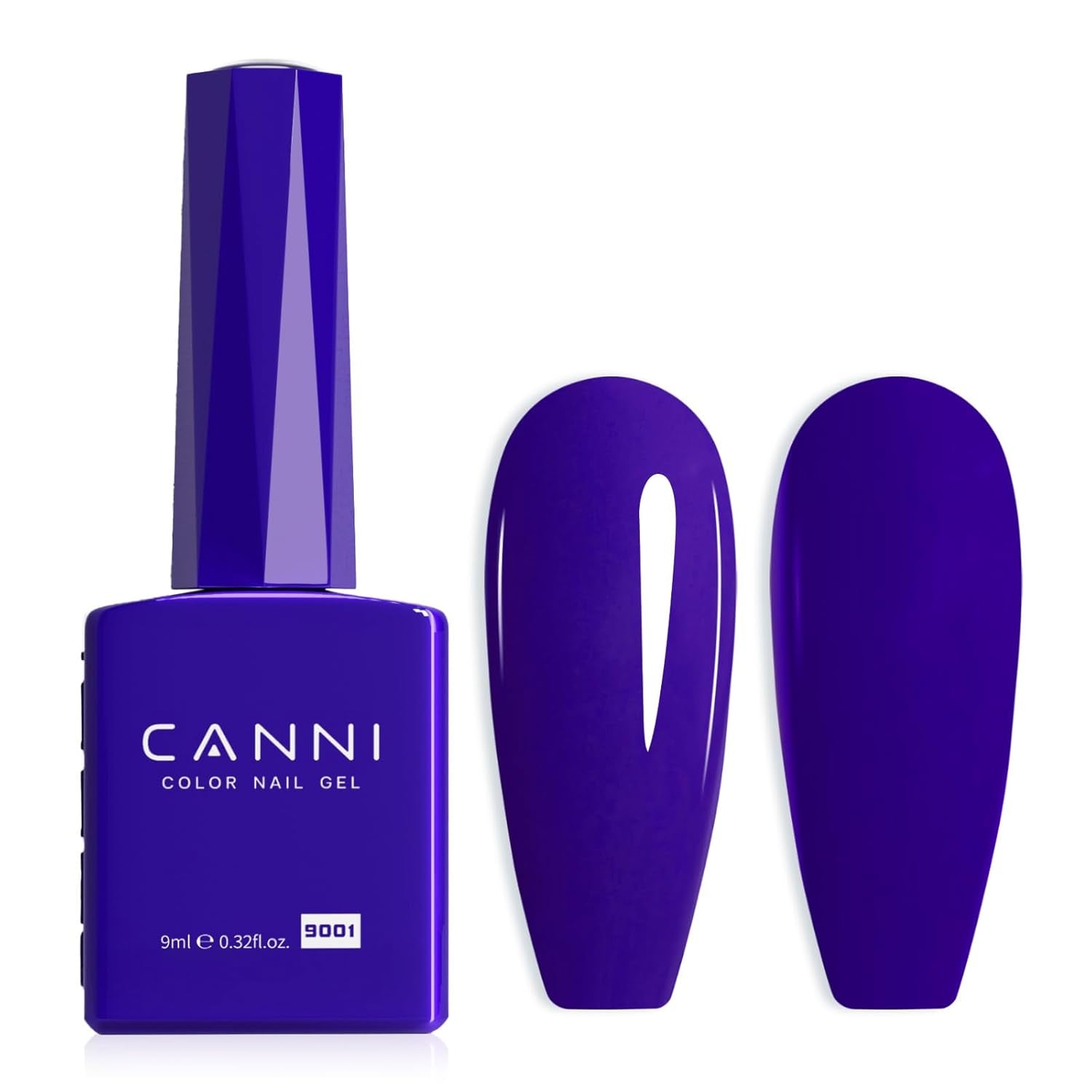 CANNI Gel-Nagellack, semipermanent, dunkelviolett, Nagellack, UV-Gel, Soak Off, Maniküre