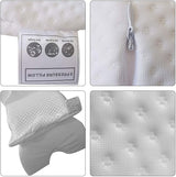 Paar-Seitenschlafkissen, entspannender Arm, gebogenes Memory-Schaum-Kissen, U-förmiges Nackenkissen, Reisekissen, druckloses Seideneis-Seidenkissen, langsame Rückkehr für Paare, orthopädische Halskissen, Naty Shop