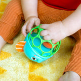 Bright Starts Giggle & Glow Bell, im Dunkeln leuchtendes Elefantenspielzeug Oball, leicht zu fangen, Neugeborene und Unisex-Babyspielzeug, Naty Shop