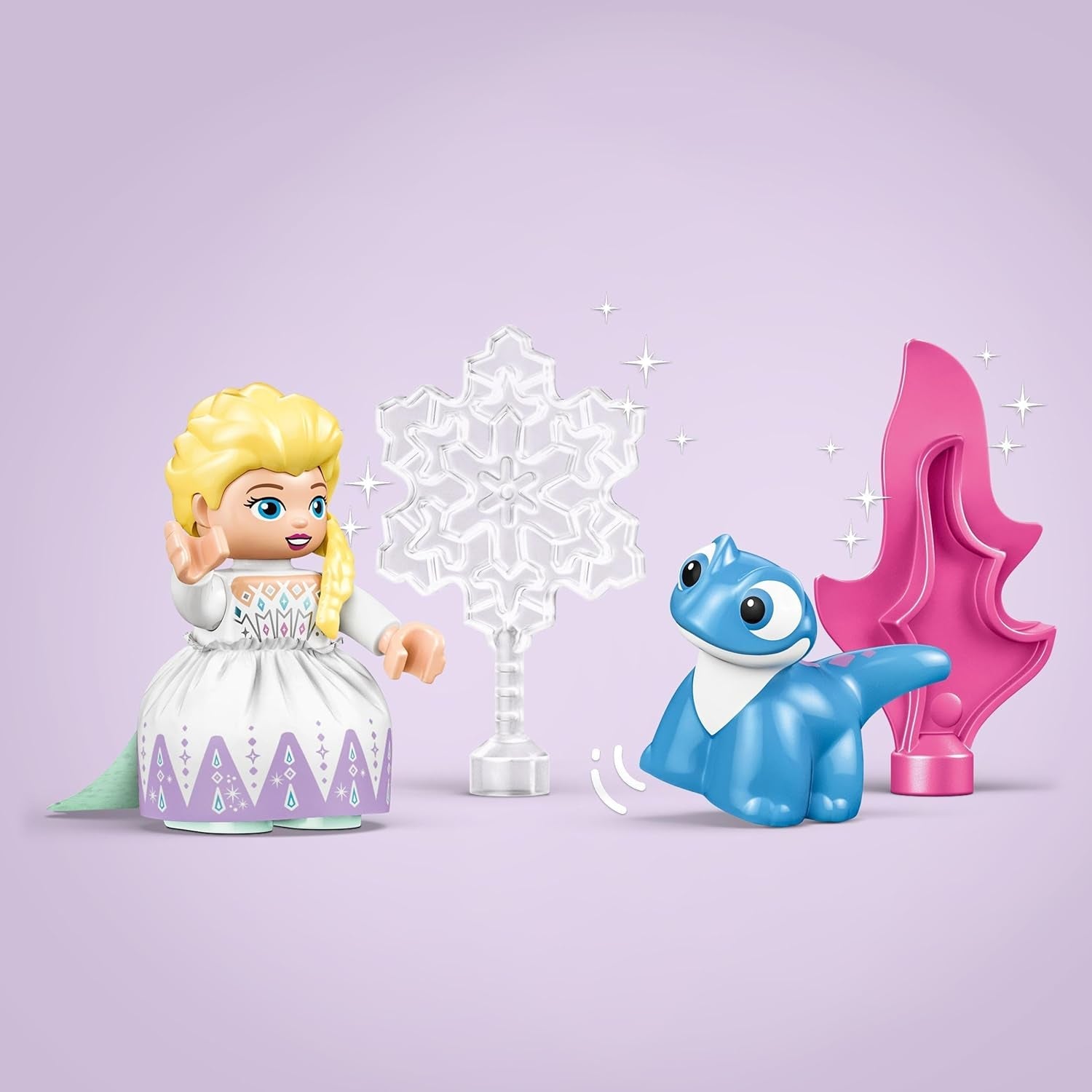 LEGO DUPLO | Disney ELSA und Bruni im Zauberwald, Eiskönigin, 4 Figuren, Spielzeug für 2-Jährige, Vorschulgeschenk für Mädchen und Jungen ab 2 Jahren, basierend auf „Die Eiskönigin 2“ (10418) Bausets. Beuche den LEGO-Store