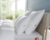 DODO Premium Kissen, 60 x 60 cm, mittlerer Komfort, Cloud De Douceur Kissen | Milbendicht und flauschig | Perkal-Baumwolle + Paspelierung. Maschinenwaschbar bei 40 °C. Standard-Kissen von Naty Shop, Weiß 60/60
