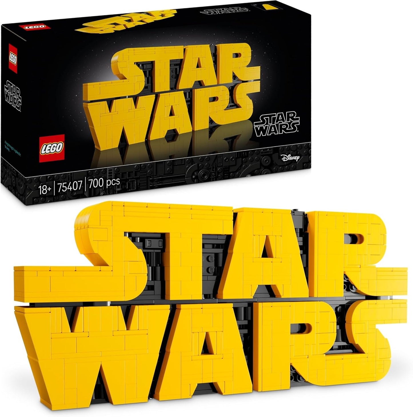 LEGO Star Wars 75407 Star Wars Logo-Steine – Bauset zum Sammeln für Erwachsene – Popkultur-Modell – Schreibtisch-Ausstellungsstück – Geschenkidee für Erwachsene und Teenager-Fans. Bausätze. Besuche den LEGO-Store. Standardtitel