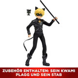 BANDAI – Miraculous Ladybug – 26 cm große Schaufensterpuppe – Motan Noir – offiziell lizenzierte Miraculous – bewegliche Motan Noir-Puppe – Spielzeug für Kinder ab 4 Jahren – P50002