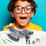 Star Wars Epic Hero Series N-1 Starfighter of the Mandalorian, große Actionfiguren und spannendes Zubehör für spannende Manöver, spannende Geschenk-Actionfiguren Naty Shop