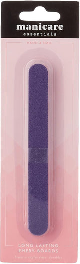 Nagelfeile, gefüttert, natürliche und künstliche Nagelfeile, doppelseitig, mittlere Körnung, stark, robust, für Zuhause, Salon, professionelle Maniküre und Pediküre, 2 Stück