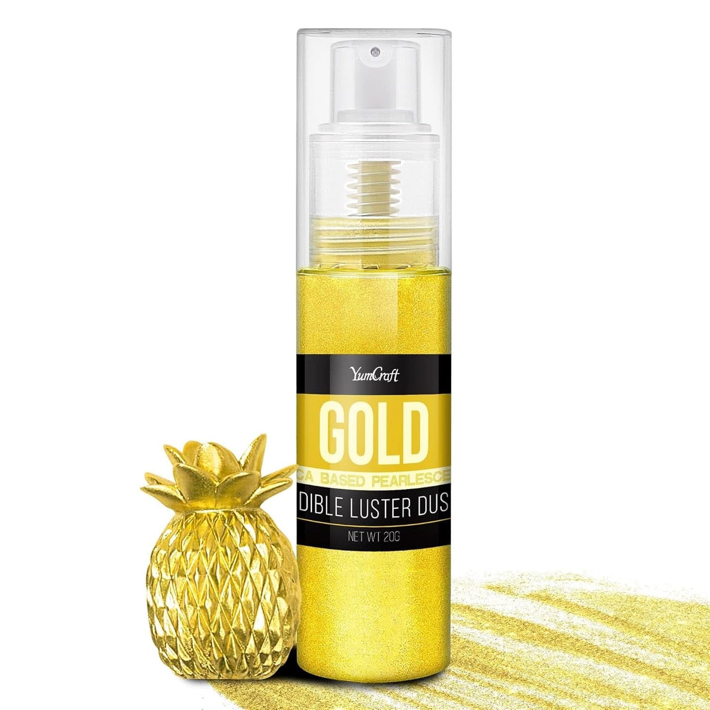 Essbares Glitzerspray, 20 Gramm Naty Shop Gold