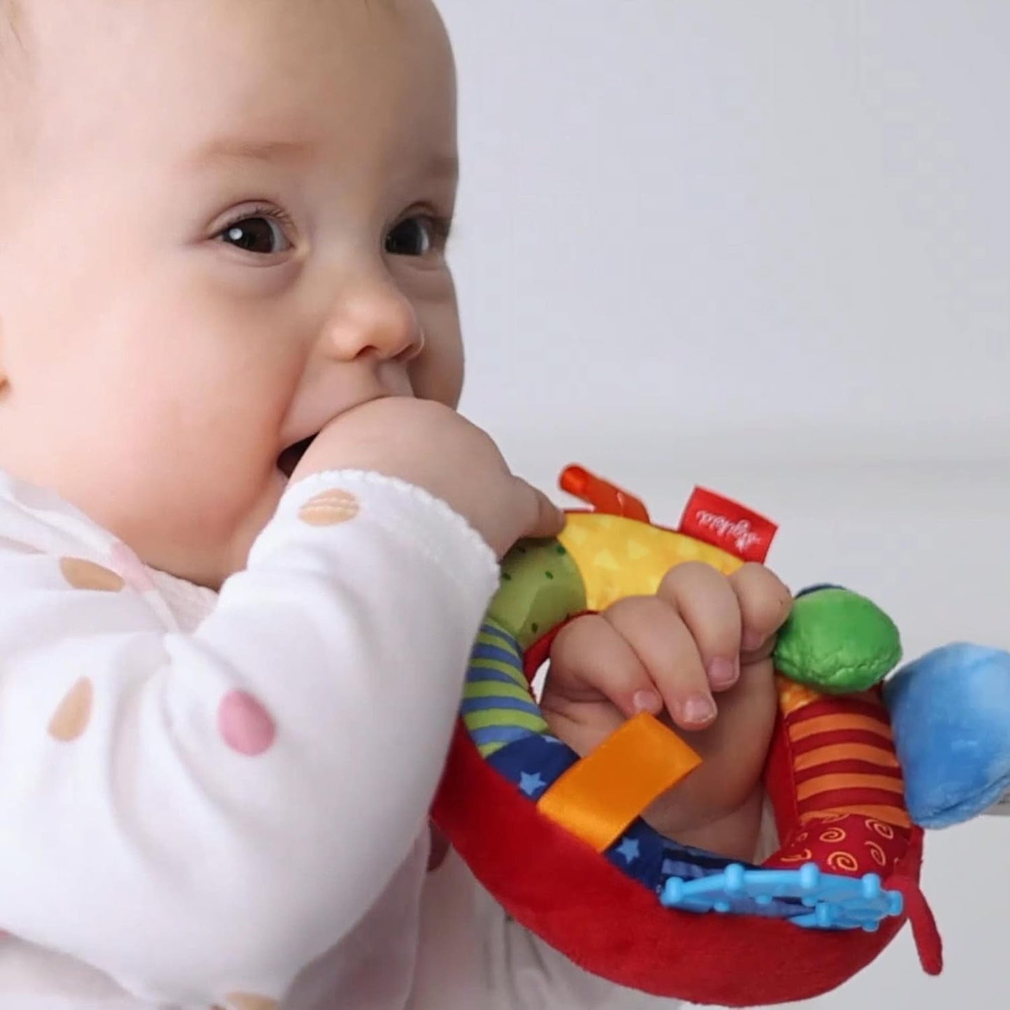 SIGIKID 40490 Aktivring Baby Activity PlayQ Mädchen- und Jungenspielzeug, empfohlen für Kinder ab 3 Monaten, mehrfarbig Babyspielzeug Naty Shop
