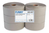 Funny AG-027 Jumbo-Toilettenpapier, 1-lagig, recycelt, Durchmesser 28 cm (6er-Pack)