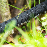Relaxdays Tropfschlauch, Bewässerung, 30 m Bewässerungsschlauch, Bewässerung von Hochlagen und Hecken, Bewässerungsschlauch, schwarz