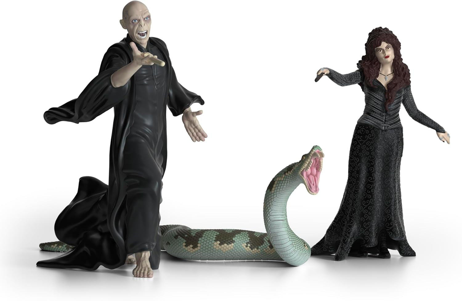 Schleich 42684 Lord Voldemort, Nagini & Bellatrix Lestrange, ab 6 Jahren, HARRY POTTER – Spielfigur, 21 x 16 x 18 cm Actionfiguren Naty Shop Standardtitel