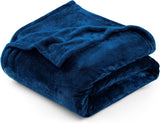 Utopia Bedding Kuschelige Fleecedecke [228 x 228 cm, Grau] Weiche, leichte, warme und flauschige Decke, bequeme und atmungsaktive Decke für Bett, Sofa, Couch, Betten und Decken. Besuche den Utopia Bedding-Store, Marineblau, 220 x 240 cm