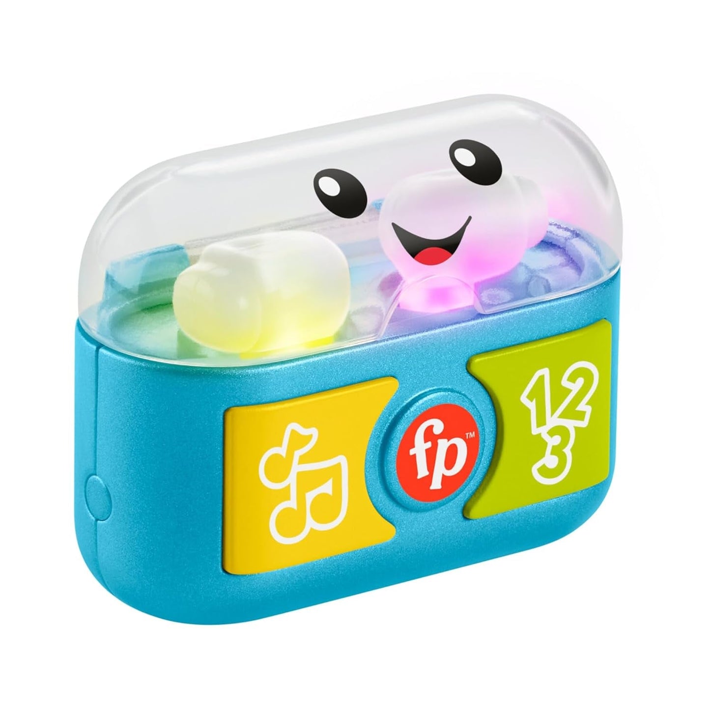 FISHER-PRICE Spaß beim Lernen und Spielen mit Play-Ohrstöpseln – Interaktive Ohrstöpsel mit lustigen Lichtern, Lernliedern und feinmotorischen Aktivitäten, über 20 Lieder und Sätze, ab 6 Monaten, HWY45 Baby Toys Naty Shop Standardtitel