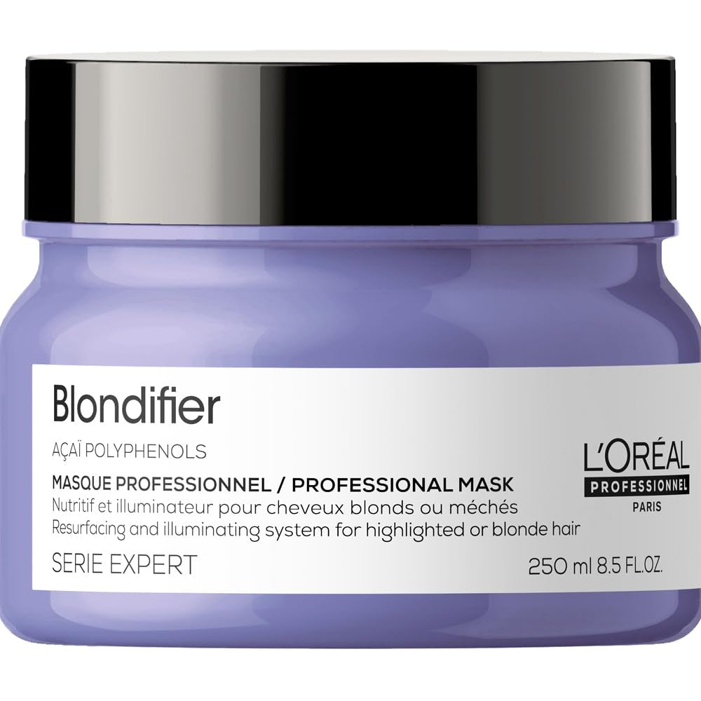 L'Oréal Professionnel | Pflegende Maske für blondes und blondiertes Haar, Açai-Fruchtextrakt, Serie Expert, Blondmaske Naty Shop Haarmaske
