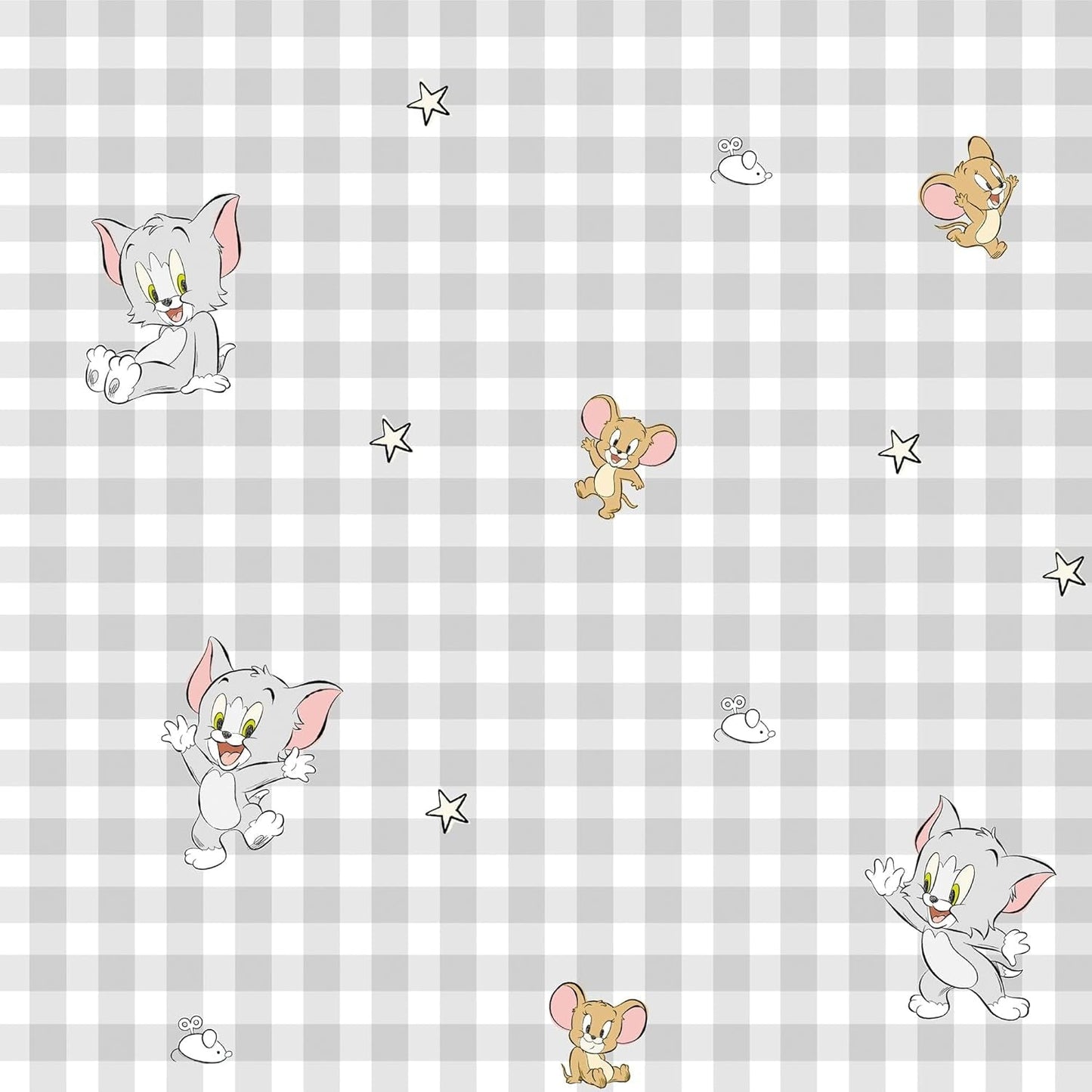 Noch nicht erhältlich Steppdecke 100 % Baumwolle, Tom Jerry Vichy-Muster, für 90 cm breite Betten (90 x 200 cm) Steppdecken und Steppdecken Naty Shop