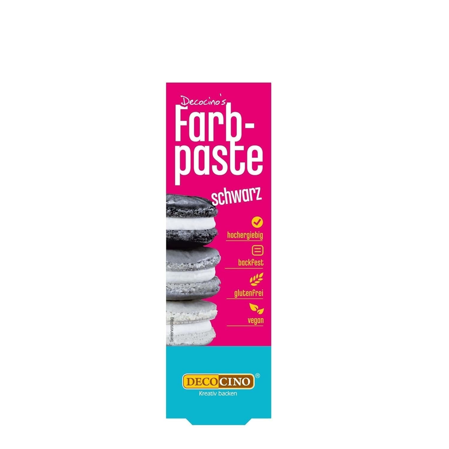 DECOCINO rosa Farbpaste – 20 g – Lebensmittelfarbe, ideal zum Färben von Kuchen, Fondant und Cremes – frei von Azo-Fettsäuren und Gluten