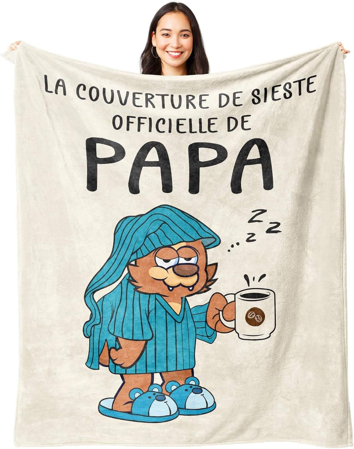 Juratar-Flanelldecke für Papa – Geschenk zum Geburtstag, Vatertag und Weihnachten – 152 x 130 cm. Betten und Decken. Besuchen Sie den Juratar-Store Papa