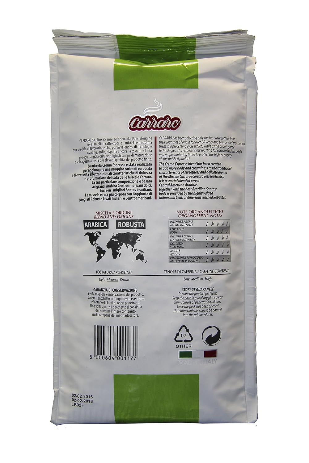 ESPRESSO-CREME 1 kg Bohnen