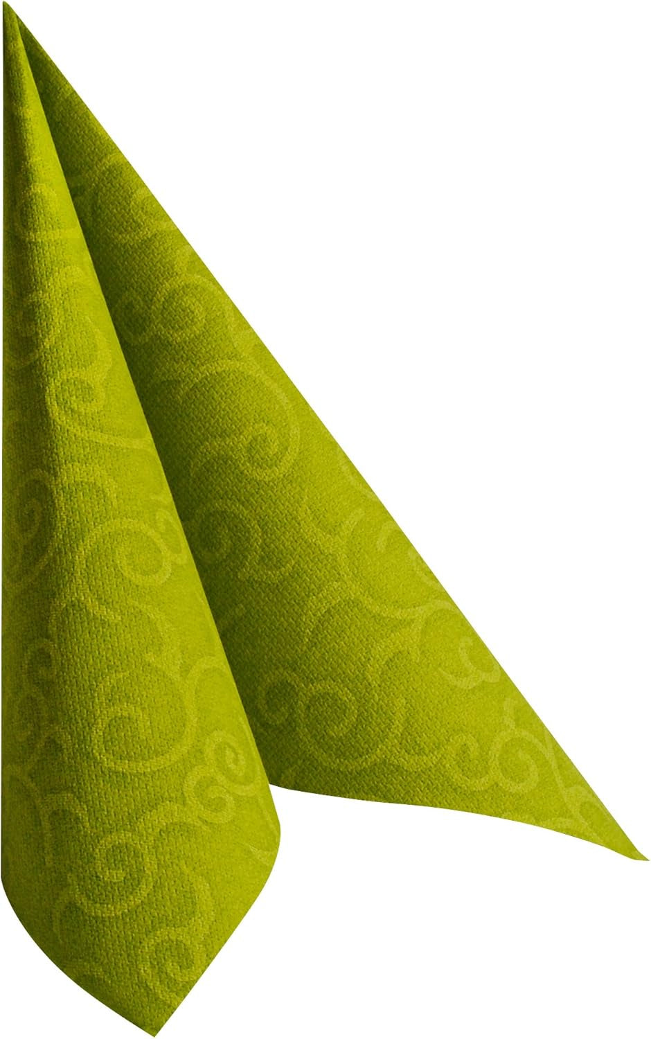 PAPSTAR 50 Servietten ROYAL Collection 1/4-Falz 40 cm x 40 cm Olivgrün Casali 84883 Dekoservietten Tischdekoration für Hochzeit, Taufe und Gastronomie