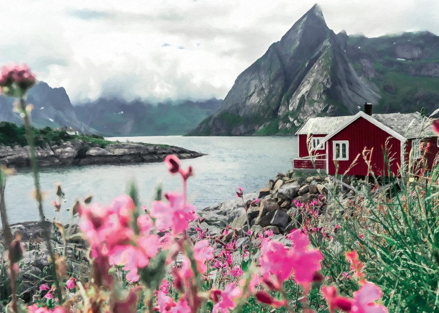Ravensburger Puzzle Scandinavian Places 16740 – Reine, Lofoten, Norwegen – 1000-teiliges Puzzle für Erwachsene und Kinder ab 14 Jahren. Puzzle Naty Shop. Altes Design