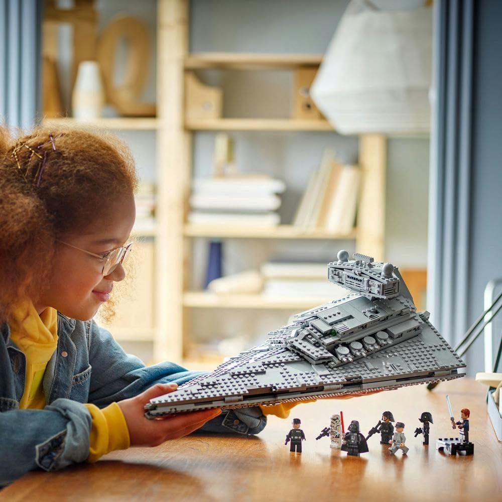 LEGO Star Wars Imperialer Sternenzerstörer, Raumschiff-Set, Bauspielzeug, Darth Vader und Cal Kestis Spielset, Geburtstagsgeschenk für Jungen, Mädchen und Fans 75394 Bausets Besuchen Sie den LEGO-Store