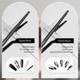 Nagel Pinsel 8 Stück Pinsel Für Gelnägel, Nageldesign Gel Pinsel Dotting Painting Line Pen Für Nagelack Gel Acryl Nagel Pinsel Nailart Kit Acryl Pinsel Fineliner Nägel Selber Machen
