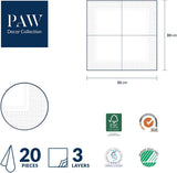 PAW – 3-lagige Servietten (33 x 33 cm) I 20 Stück I Perfekt für Geburtstage, Partys und Verabredungen I Herbstliche Tischdekorationen I Bunte Papierservietten – sonnenblumengelbe Blütenblätter I Tanzende Sonnenblume