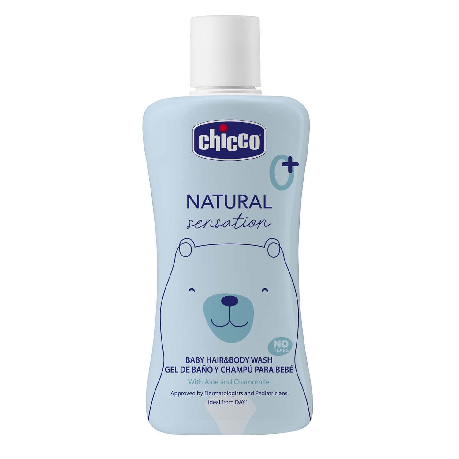 CHICCO NATURAL SENSATION – SHAMPOO UND BAD FÜR KINDER – OHNE GETRÄNK, 200 ML Kinder – Bad und Hautpflege Naty Shop 200 ml (1 Packung)