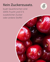 Gefriergetrocknete Bitterkirschen BUAH® | Ganze Bitterkirschen als Snack oder fürs Müsli | Idealer Ersatz für Süßigkeiten | Vegan und ohne Zuckerzusatz | 135 g dehydrierte Produkte von Naty Shop
