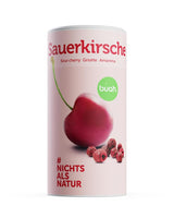 Gefriergetrocknete Bitterkirschen BUAH® | Ganze Bitterkirschen als Snack oder fürs Müsli | Idealer Ersatz für Süßigkeiten | Vegan und ohne Zuckerzusatz | 135g Naty Shop dehydrierte Produkte Standardtitel