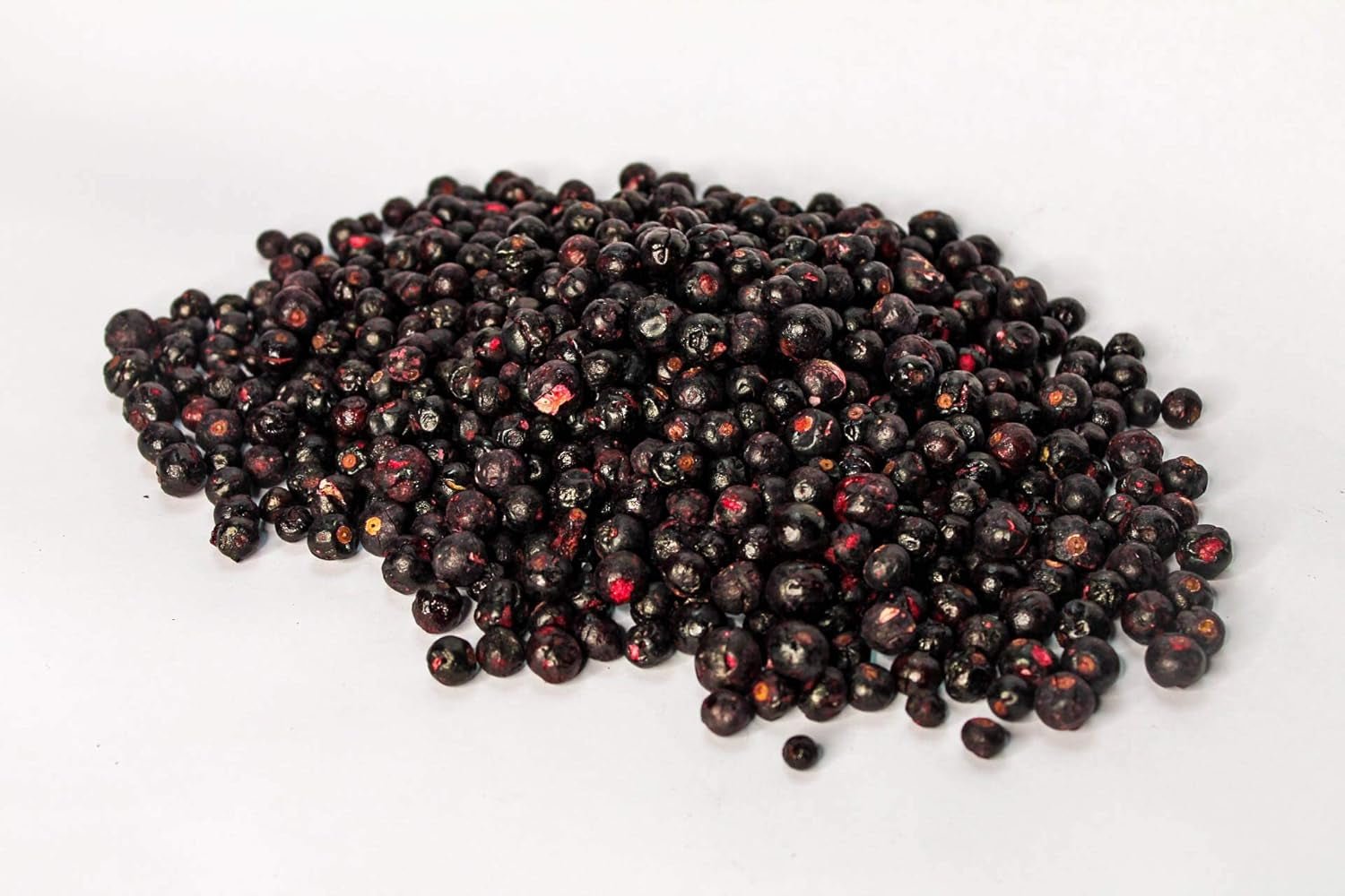 Gefriergetrocknete schwarze Johannisbeeren 250g - Gefriergetrocknete Früchte - Gefriergetrocknete Trockenfrüchte - Getrocknete schwarze Johannisbeeren zum Backen, Müsli, Dekorieren von Kuchen, Desserts Dehydrierte Produkte Naty Shop