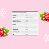 Gefriergetrocknete ganze Johannisbeeren 100g - Gefriergetrocknete Früchte - Gefriergetrocknete Trockenfrüchte - Rote Johannisbeeren zum Backen, Dekorieren von Kuchen, Snacks, Müsli, Desserts Dehydrierte Produkte Naty Shop