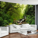 Teppich Wandteppich Wald Leinwand Baum Wasserfall Nebel Zuhause – Accessoires und Dekorationen Naty Shop Wasserfall im Wald 300 L x 180 B cm
