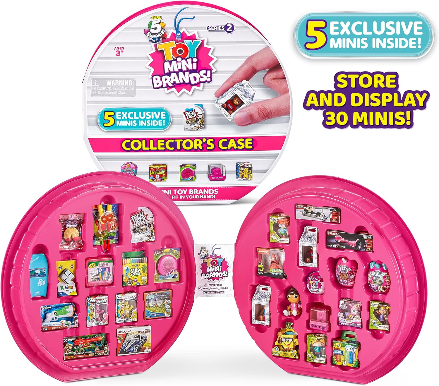 5 Surprise Toy Mini Brands Series 2 Collection Folder und 3 Surprise Kapseln von ZURU Actionfiguren Naty Shop