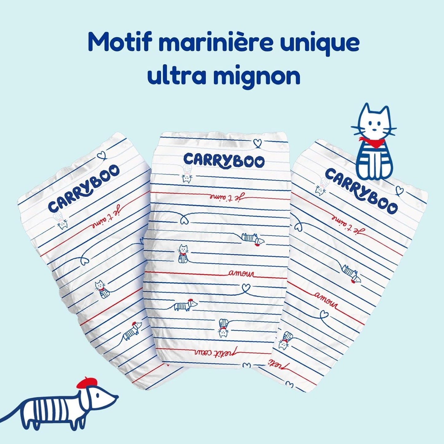 - Windelgröße 4 (7-18 kg) – gesund und extrem saugfähig – 12 Stunden auslaufsicher – ohne unerwünschte Substanzen – hergestellt in Frankreich – erschwinglicher Preis – 132 Wegwerfwindeln