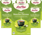 Yogi Tea – Matcha-Grüntee mit Zitrone, ayurvedischer Bio-Kräutertee, Grünteemischung, Matcha, Zitronengras und Limette, Yogi-Tee 6er-Pack, 6 x 17 Teebeutel (insgesamt 102 Teebeutel)