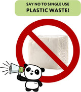 Die Cheeky Panda Bambus-Cocktailservietten | weiße Servietten 100 Stück Papierservietten