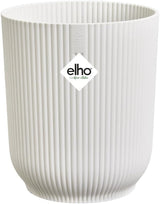 elho Vibes Fold Orchid High 12,5 cm – Orchideentöpfe für den Innenbereich – Blumentöpfe für den Innenbereich – 100 % recycelter Kunststoff – Weiß/Seidenweiß