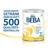 BEBA Junior 1+ Milchgetränk ab 1 Jahr, Mit HMO, Altersgerechter Proteingehalt, Nur Laktose, Ohne Palmöl, Ohne Fischöl, Kleinkindnahrung, Babymilchpulver, 3er Pack (3 x 800g)