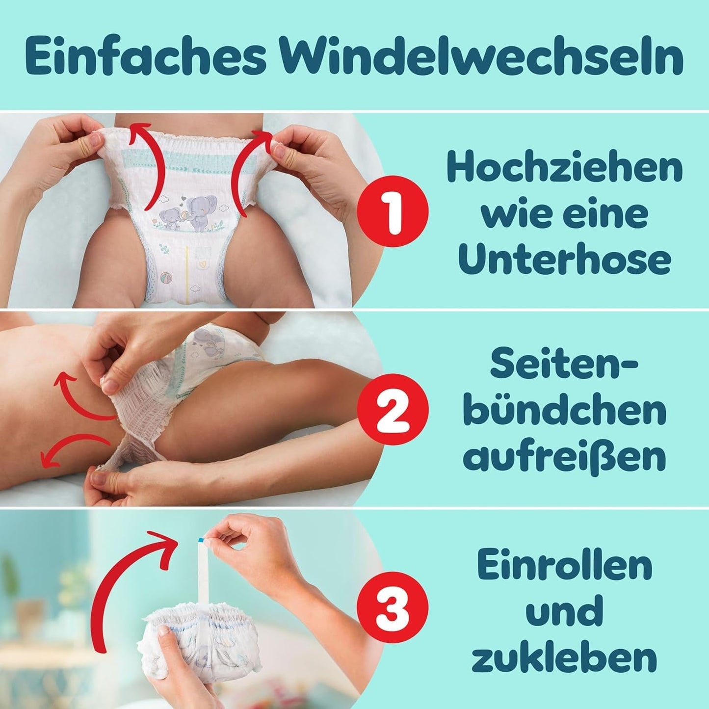 Pampers Premium Protection Pants Größe 7, 123 Windeln, 15 kg+, mit 360°-Anpassung und weichen Anti-Leck-Bündchen für optimalen Komfort und Schutz