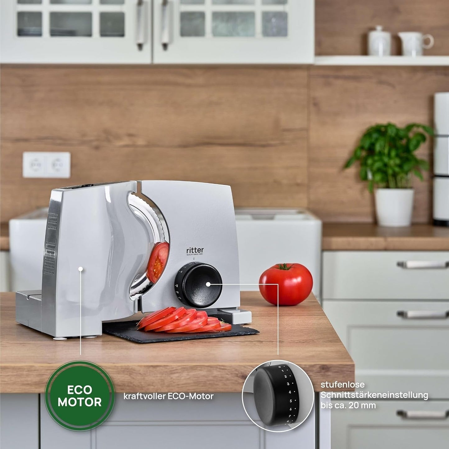 Ritter Nova 1 Duo plus Multifunktions-Elektroschneider Rasnite und Allesschneider Naty Shop