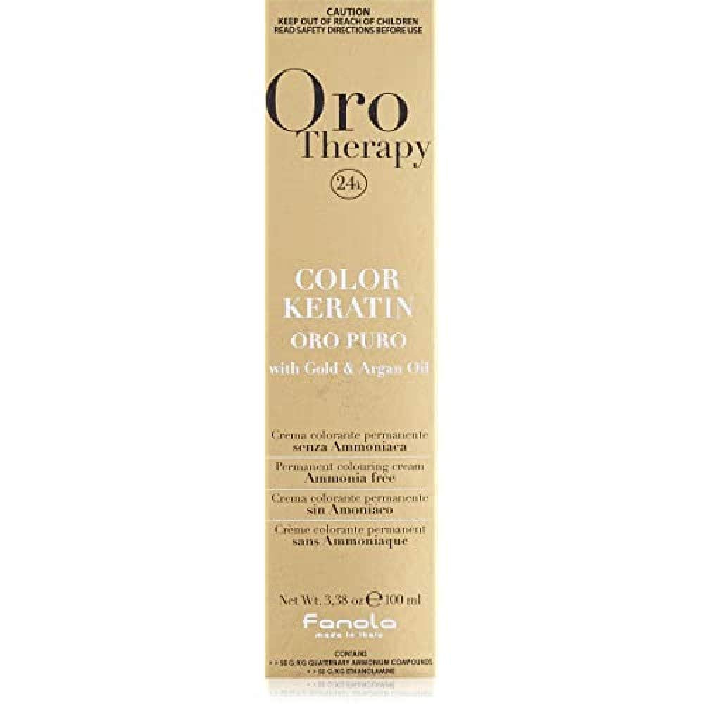 Fanola Oro Therapy Color Keratin 5.0 100 ml Haarfärbemittel Naty Shop 11.1 Super Blonde Platinum Ash