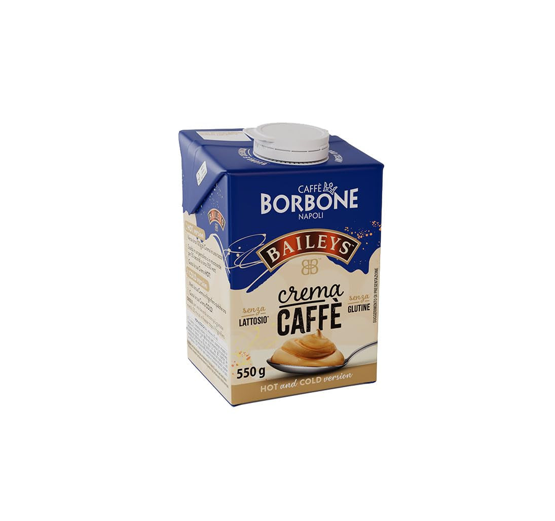 Caffè Borbone Baileys Kaffeecreme – Creme auf Milchbasis mit laktosefreiem, löslichem Kaffee, mit Baileys – laktose- und glutenfrei – 550-Gramm-Kartonpackung