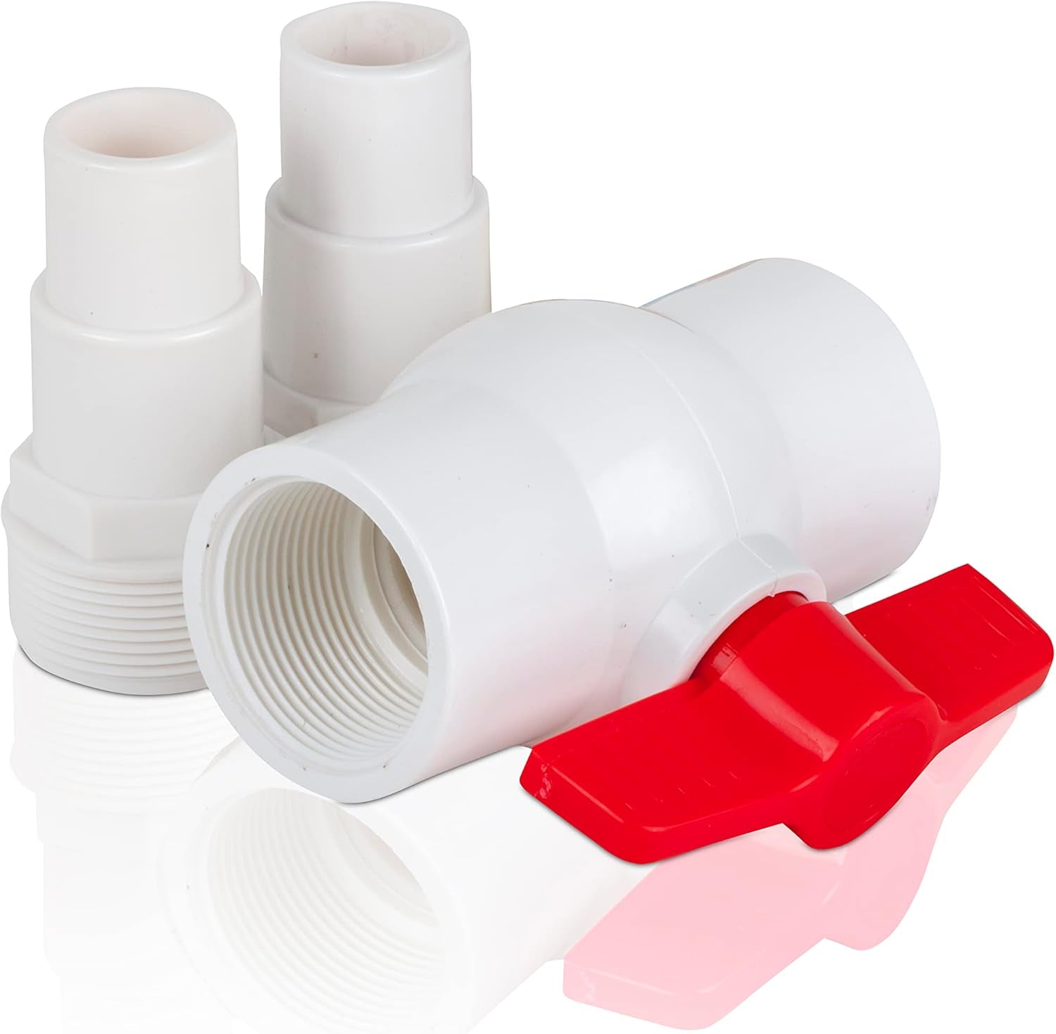 Gre AR512 – Ein/Aus-Ventil mit 2 Adaptern für Schläuche mit Ø38 und Ø32 mm