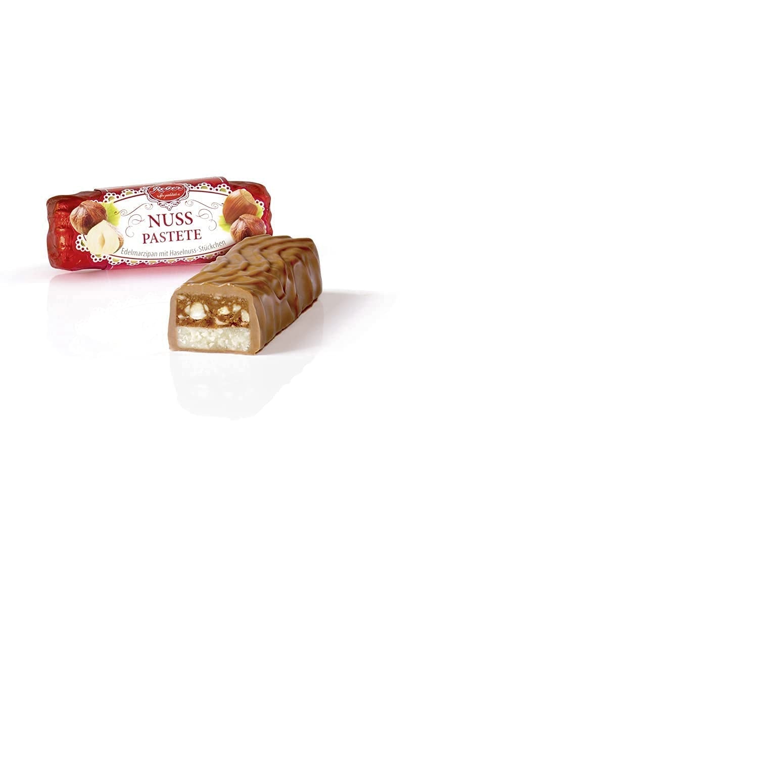 Reber Bites Chocolate and Truffle Pie, Brandtrüffel auf cremigem Nougat, umhüllt von zarter Alpenmilchschokolade, 40g (1 Stück)